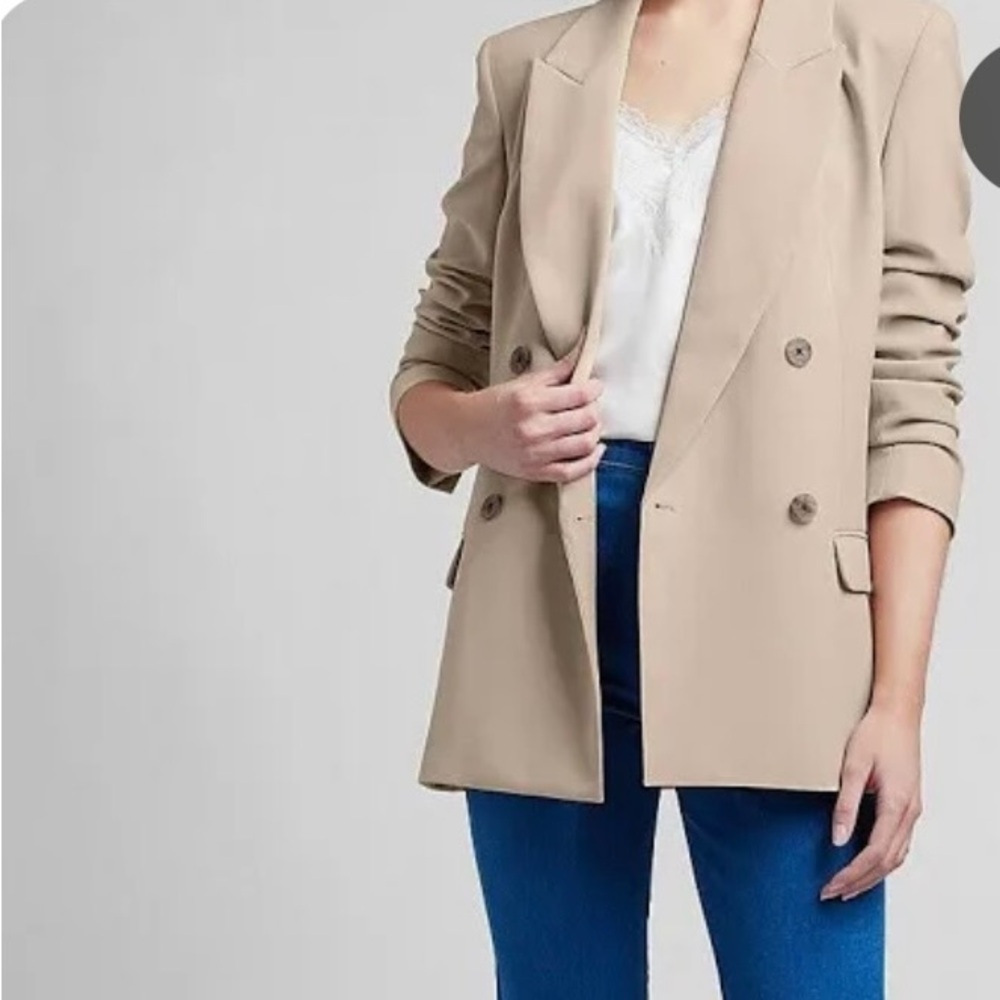 Express Double Breasted Boyfriend Blazer